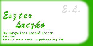 eszter laczko business card